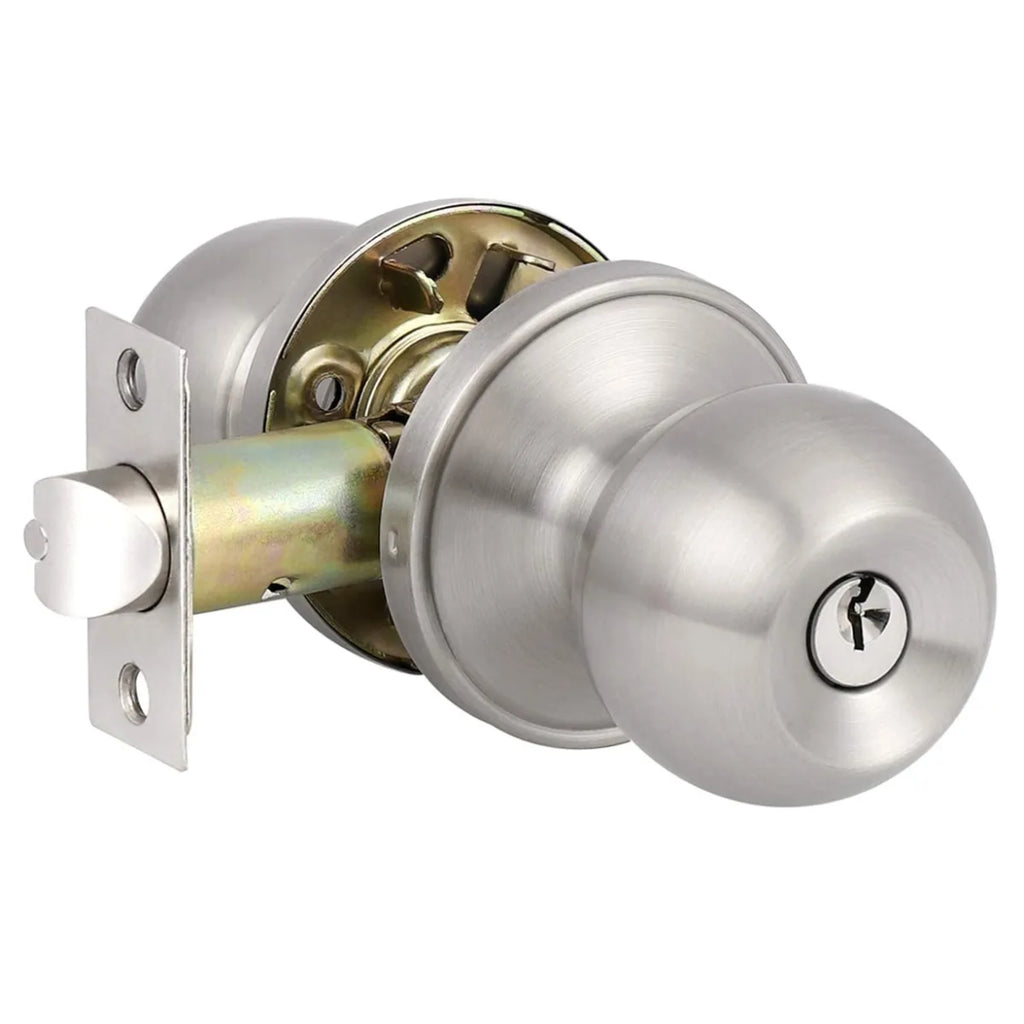 Door Lock Knob Entry/ Privacy/ Passage - Stainless Steel