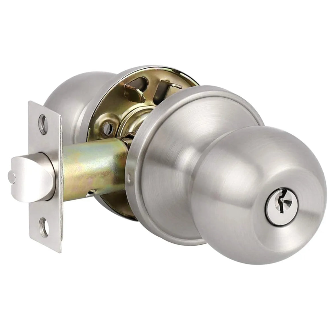 Door Lock Knob Entry/ Privacy/ Passage - Stainless Steel