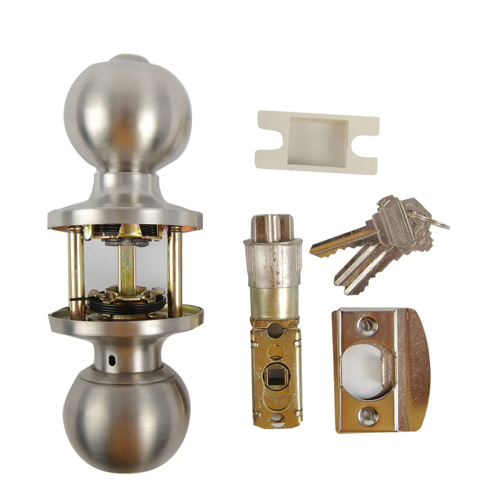 Door Lock Knob Entry/ Privacy/ Passage - Stainless Steel