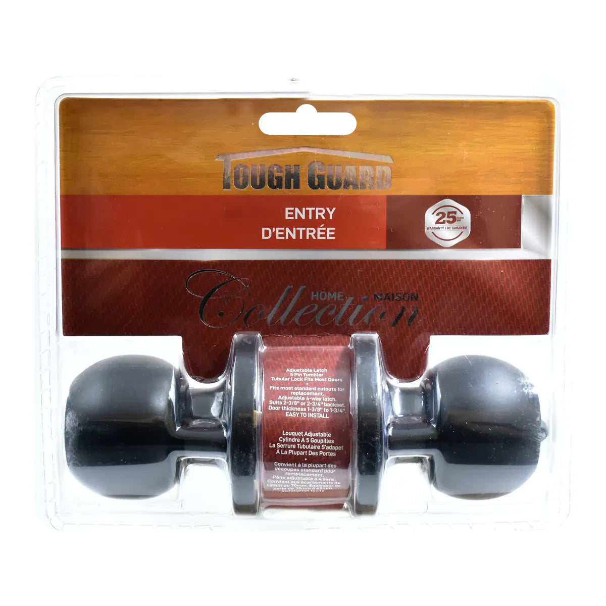 Door Lock Knob Entry/ Privacy/ Passage - Black