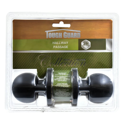 Door Lock Knob Entry/ Privacy/ Passage - Black