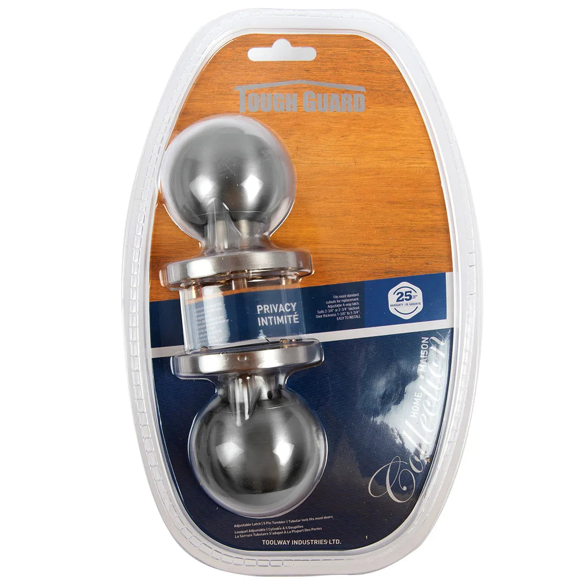 Door Lock Knob Entry/ Privacy/ Passage - Stainless Steel