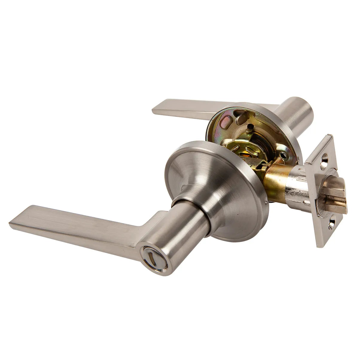 Door Lock Lever - Entry/ Privacy/ Passage - Satin Nickel
