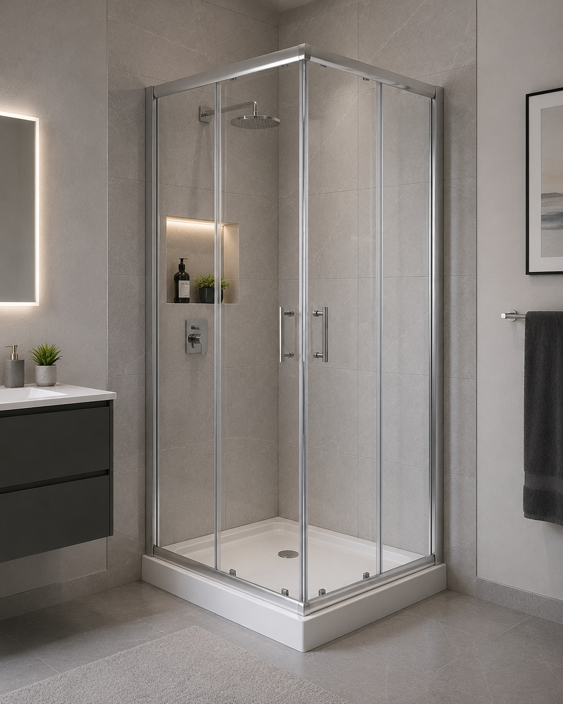 BuildNova™ 32'' Corner Shower Enclosure