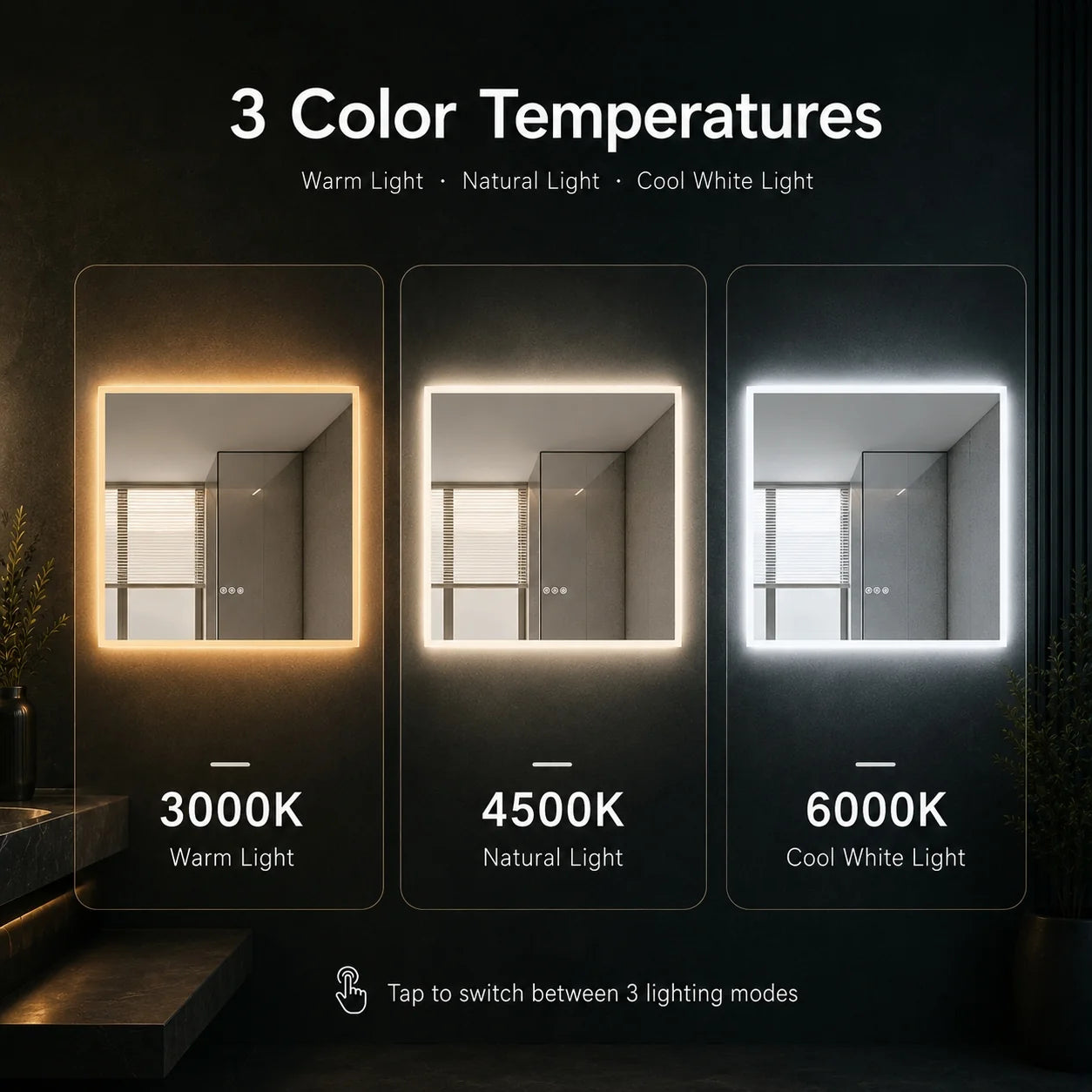 LED Mirror- 28x28/ 40x36/ 48/36