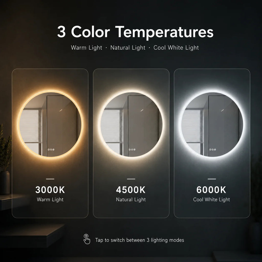 Round Mirror 28x28 - M610 (Front LED)