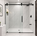 BuildNova™ 72" x 72" Frameless Sliding Shower Door