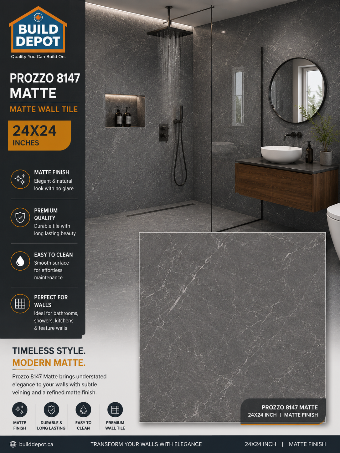 Prozzo 8147 (Matte) 2x2 tile