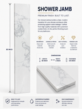 Shower Jamb- White Marble