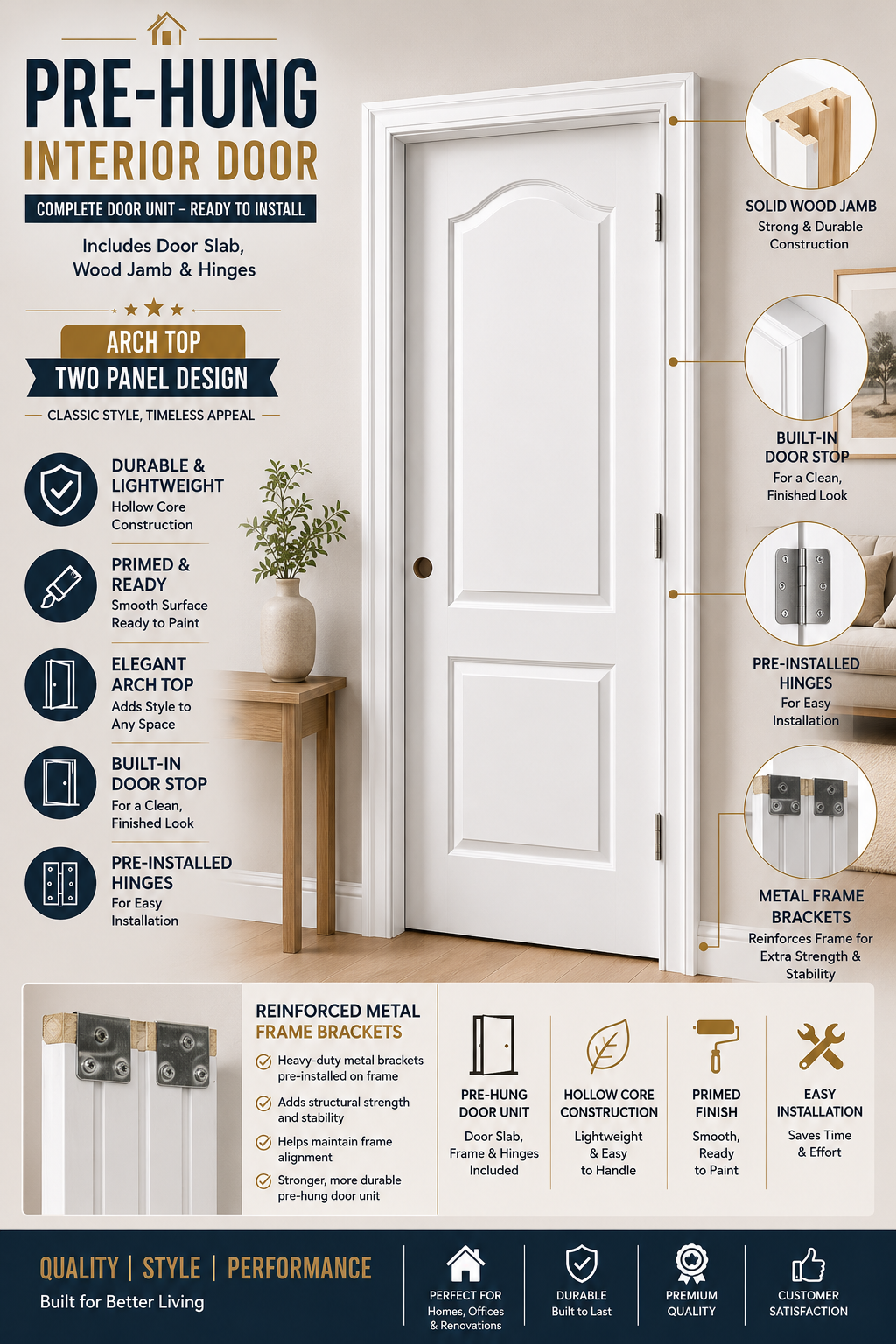 Arc Door (With Frame)
