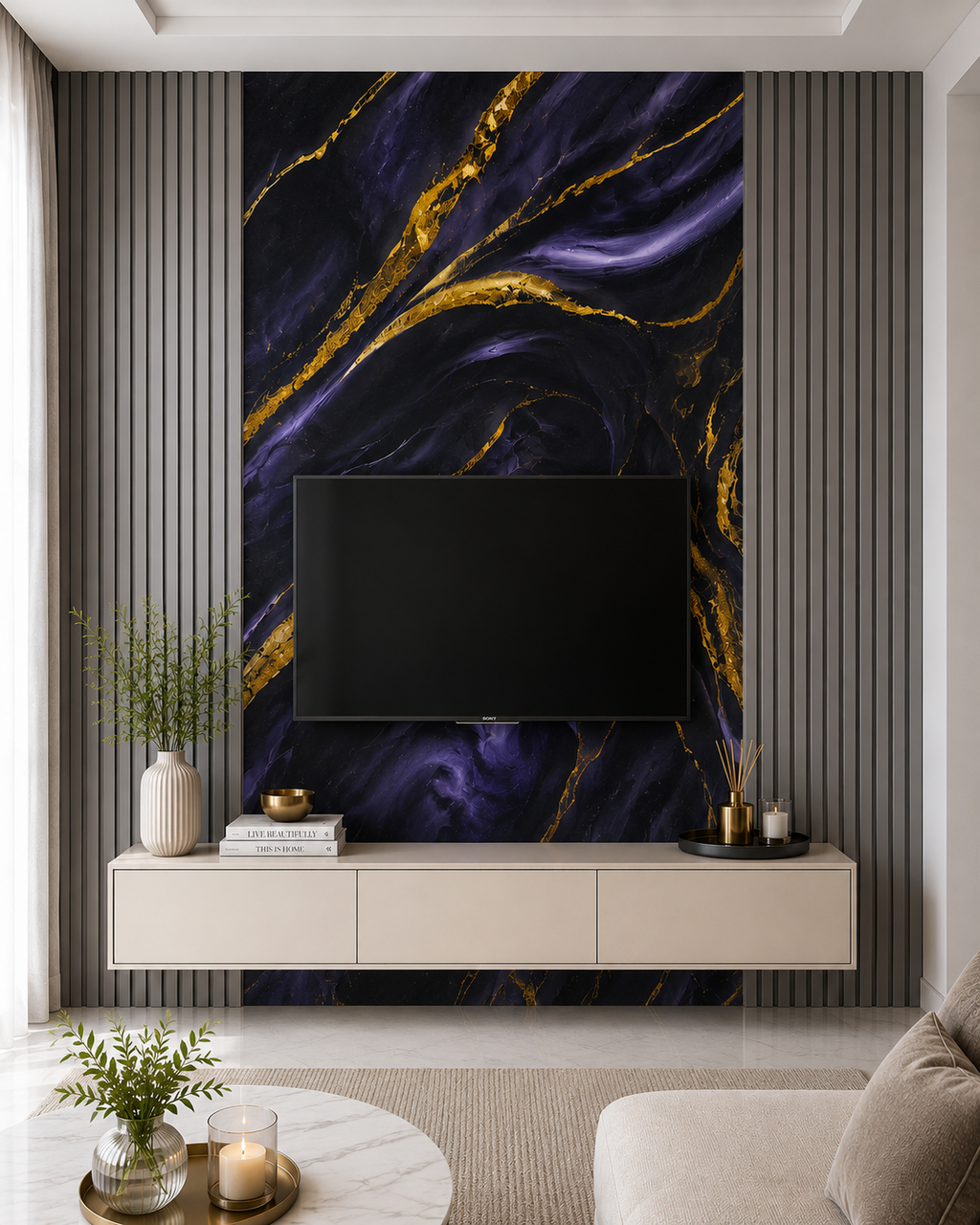 PVC Sheet - Galaxy Gold