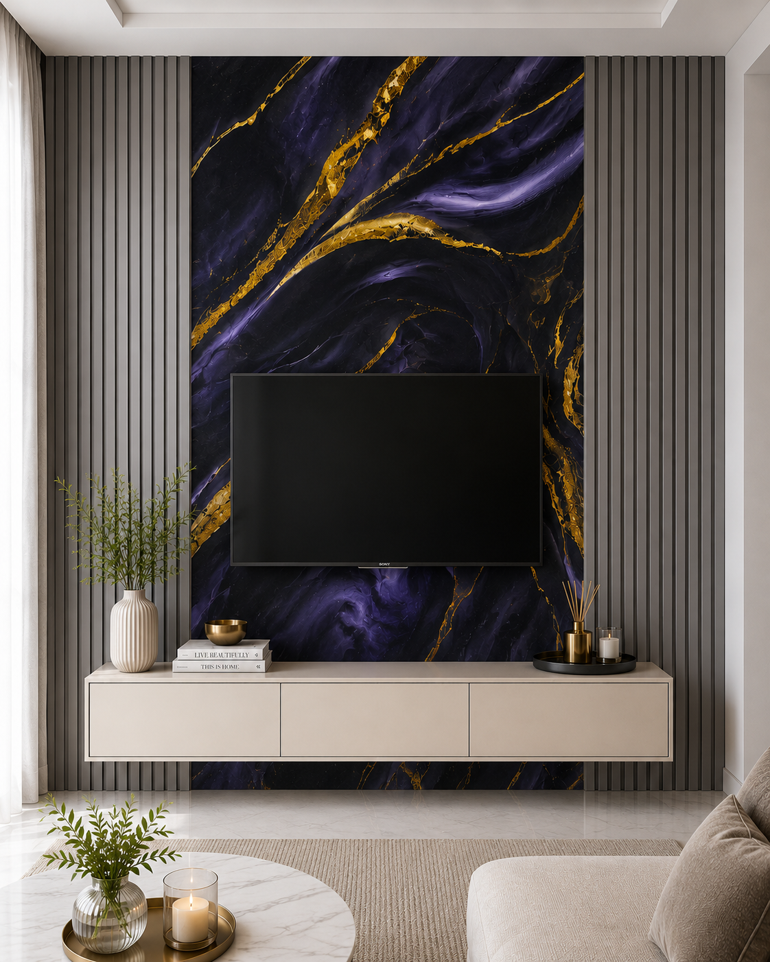 PVC Sheet - Galaxy Gold