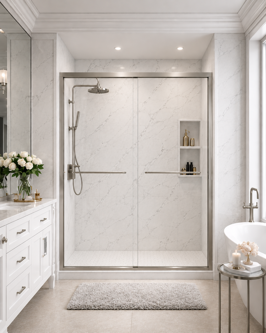 60"x72" Framed and Frameless Shower Door