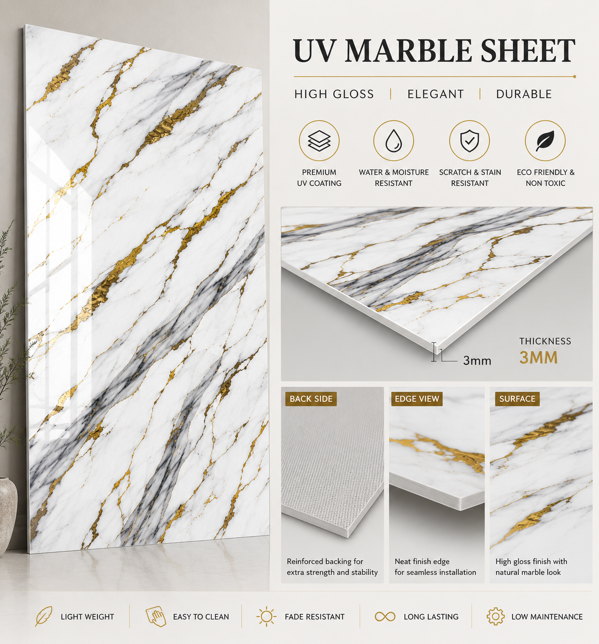 PVC Sheet- Golden Arora