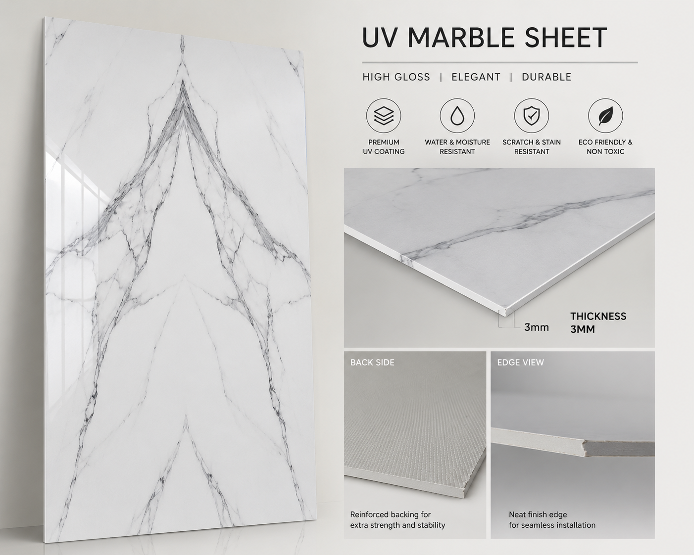PVC Sheet- Snow Mountain