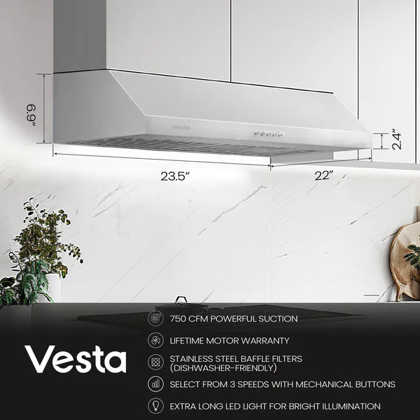 VESTA CHICAGO | 30SS |750CFM | Quiet   ≤65   dB   Operation