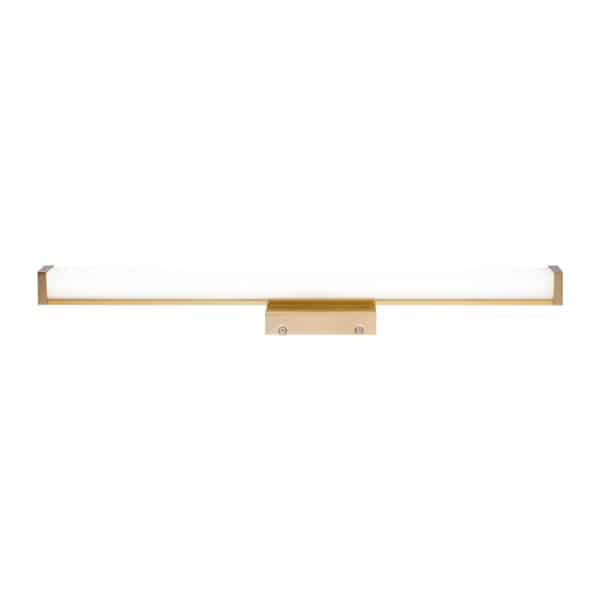 24" Bath Vanity Light-24W-5Way-Square-Gold