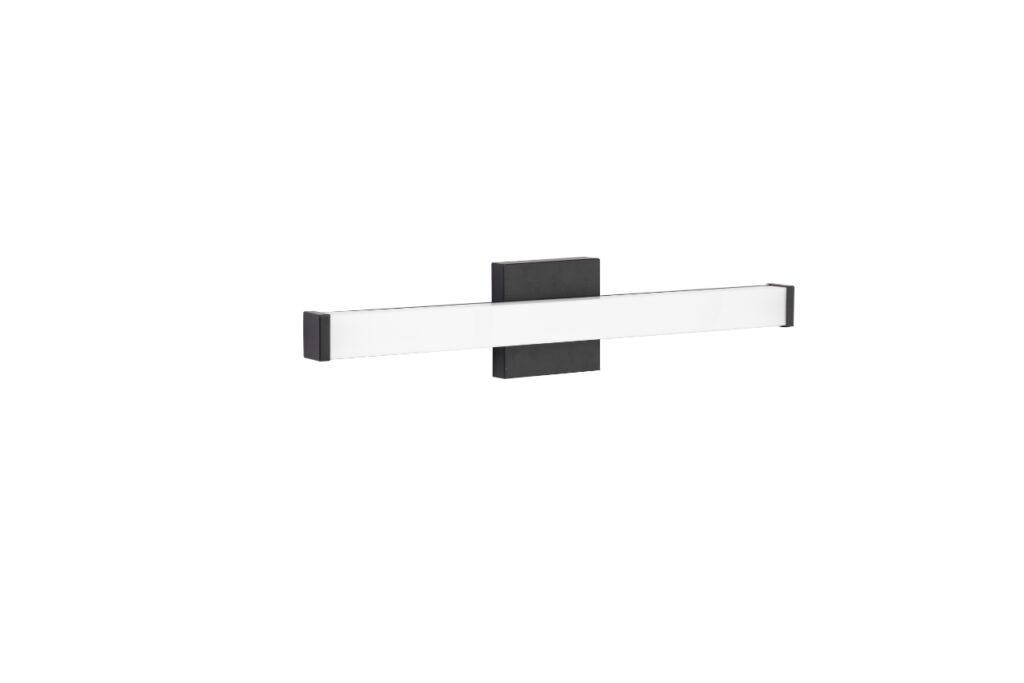 24" Bath Vanity Light-24W-5Color light-Square/Black