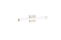 24" Bath Vanity Light-24W-5Way-Square/Bn
