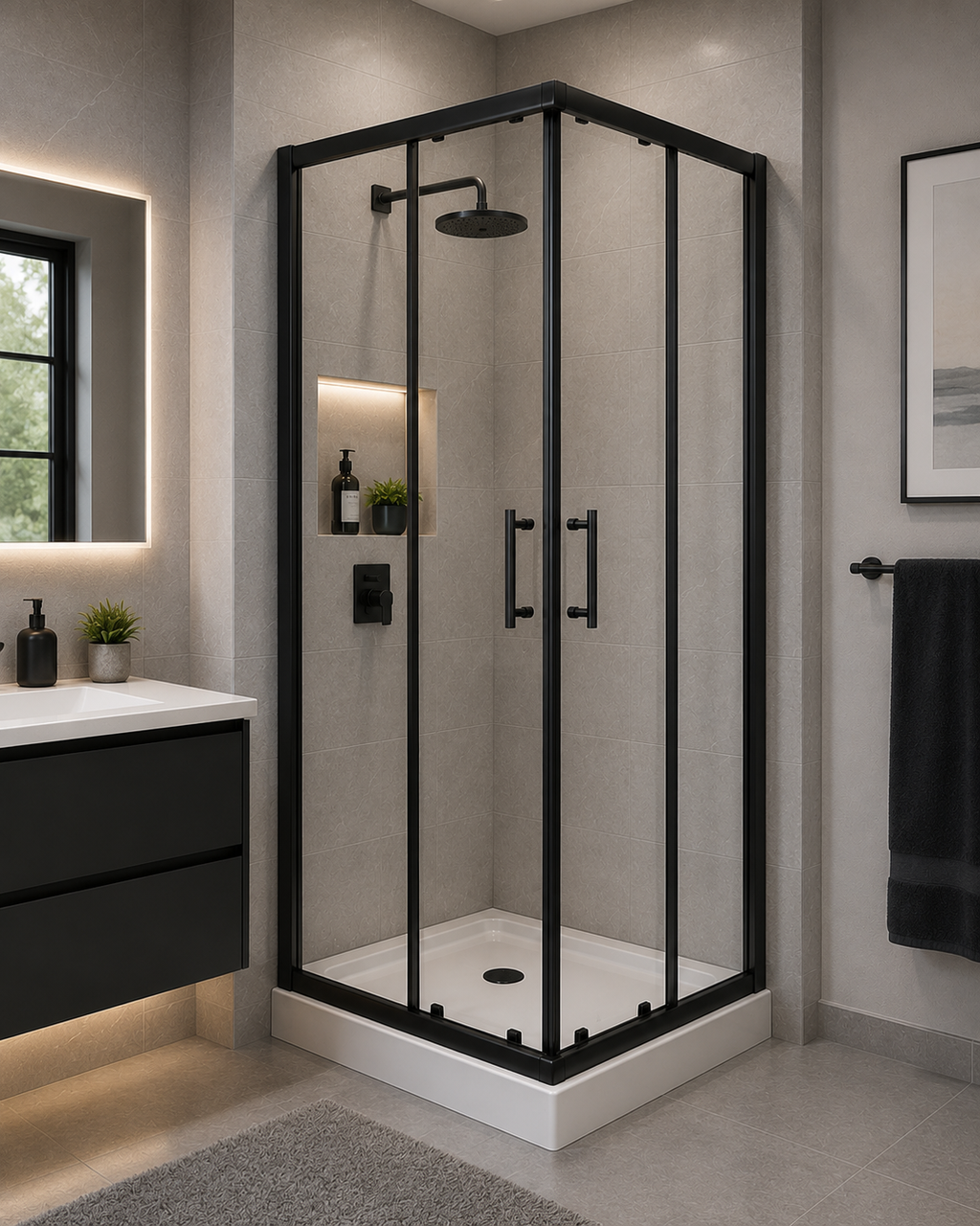 BuildNova™ 32'' Corner Shower Enclosure