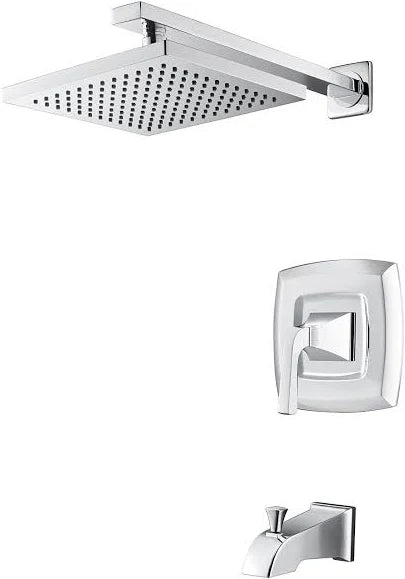 Pfister Vorena Polished Chrome Shower Set with Square Rain Shower Head