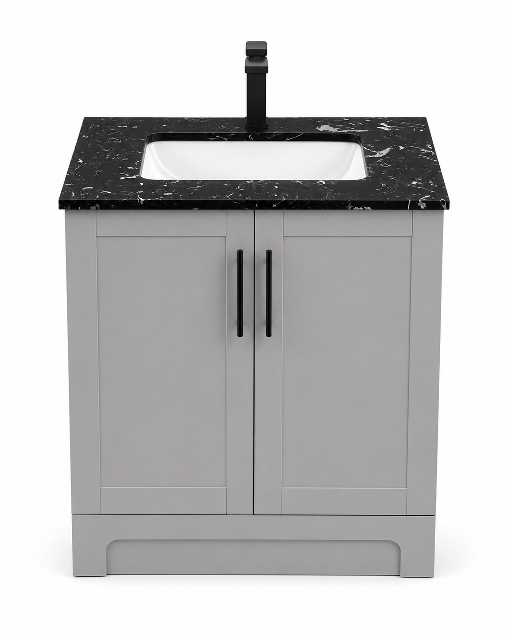 24" HDF Bathroom Vanity Combo with Sink & Quartz Countertop